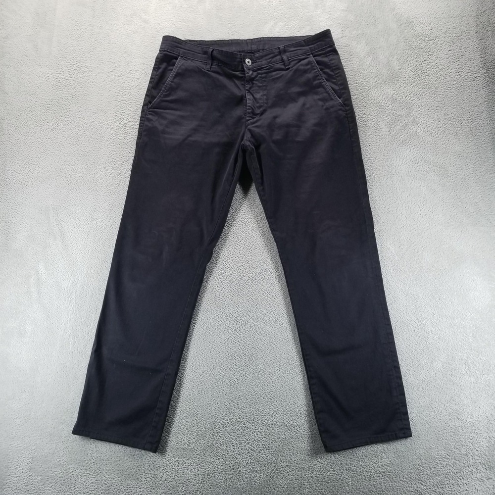 AG Pants Mens 33x29 Black The Lux Khaki Chino Stretch Casual Office